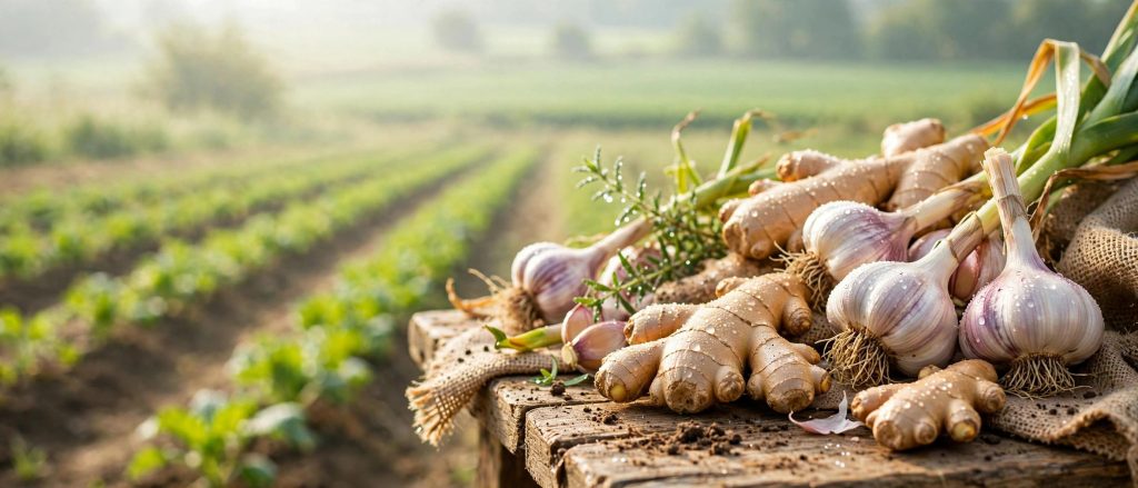 Knoblauch und Ingwer – unsere frische Flaggschiff-Linie
